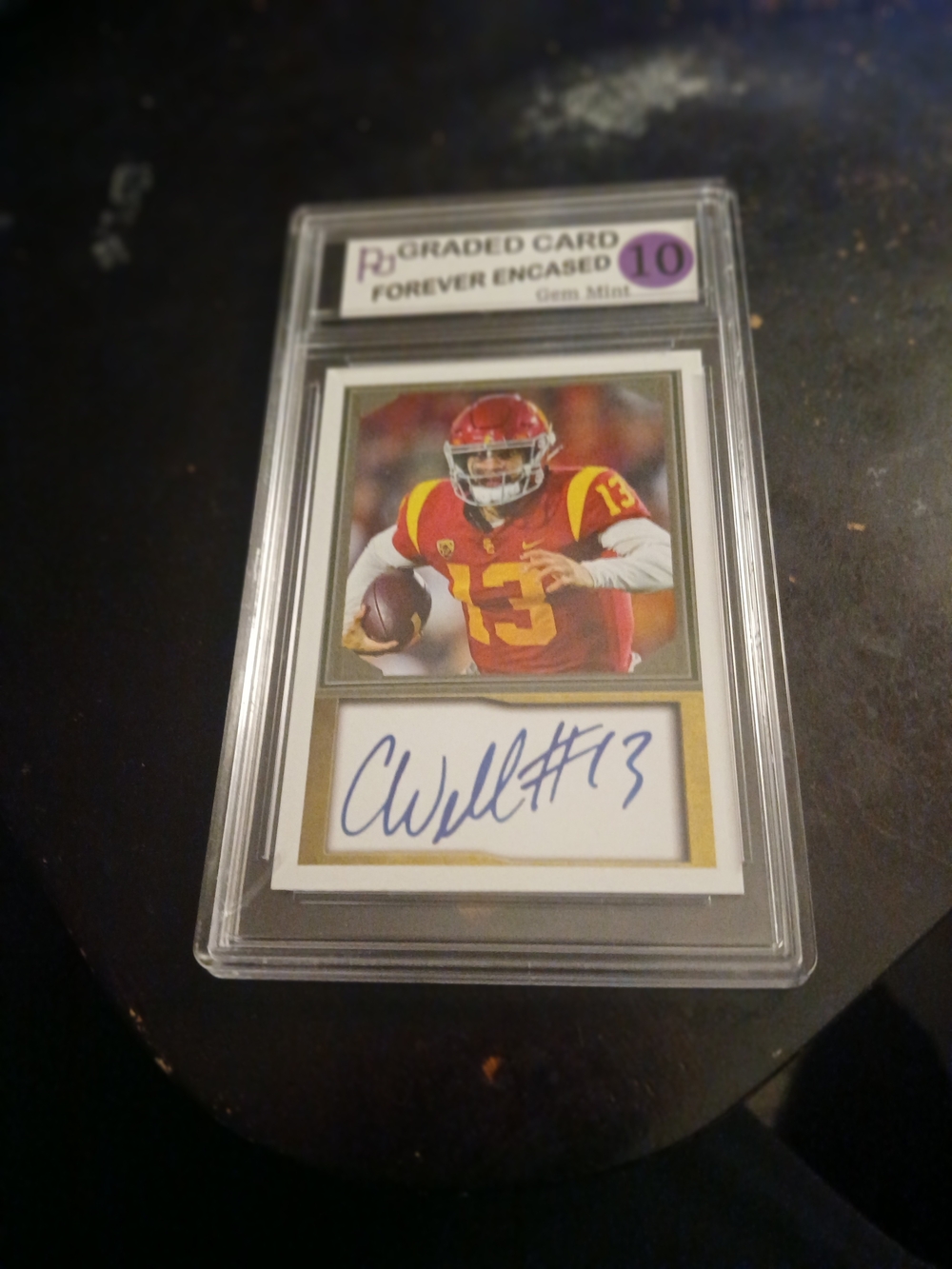 Caleb Williams Autographed Facsimile Football Rookie Card